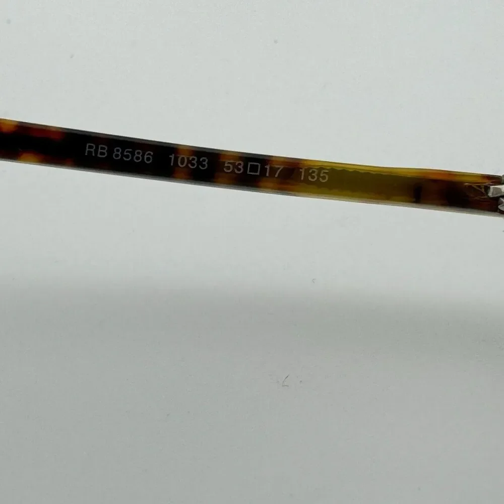 Ray-Ban RB 8586 1033 Titanium‎ Brown Eyeglass Frames 53-17-135 H13241